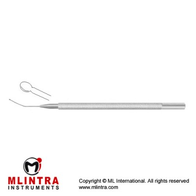 Pisacano Nucleus Rotator Vertical Flate Disc Shaped Tip Stainless Steel, 11.5 cm - 4 1/2"